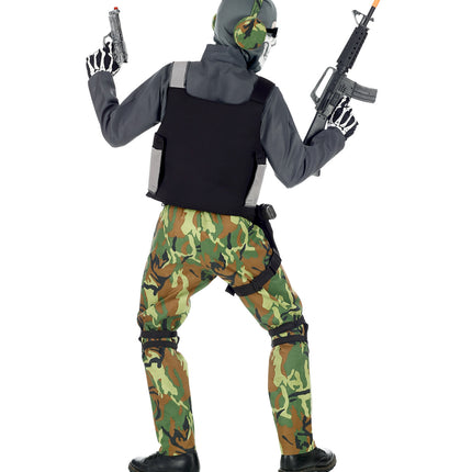 e-carnavalskleding-SYK Stoer soldaten skelet pak voor kinderen