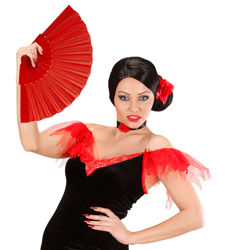 e-carnavalskleding-SYK Stoffen Waaier, Rood
