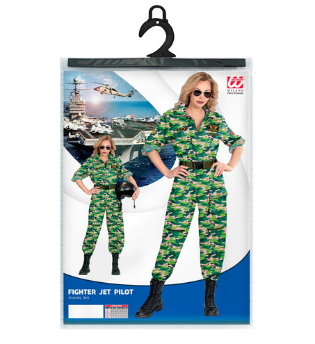 e-carnavalskleding-SYK Straaljager pilote Jacky camouflage