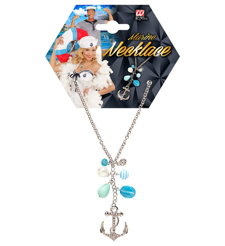 e-carnavalskleding-SYK Strass Ketting Anker