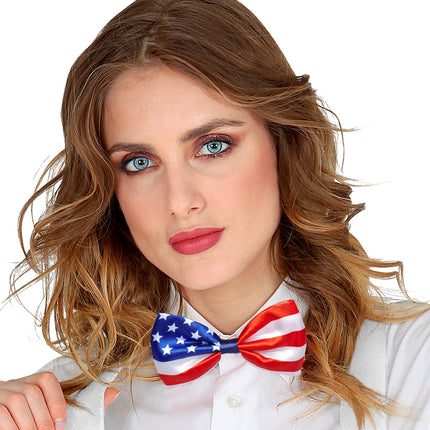 e-carnavalskleding-SYK Strikje Amerikaanse vlag USA