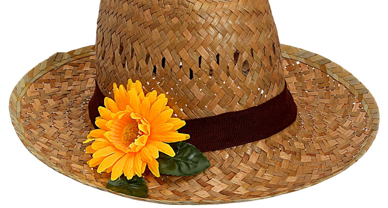 e-carnavalskleding-SYK Strohoed met Gerbera