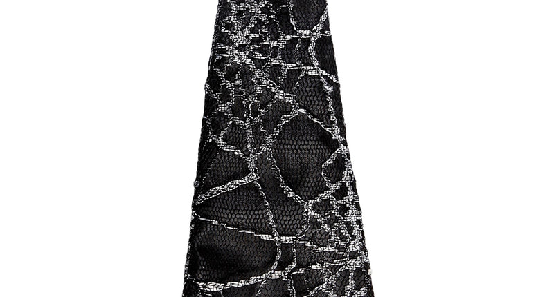 e-carnavalskleding-SYK Stropdas spinnenweb print 27cm
