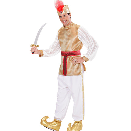 e-carnavalskleding-SYK Sultan schoenen goud sprookjes