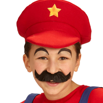 e-carnavalskleding-SYK Super mario muts kind