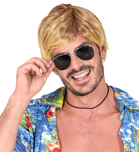e-carnavalskleding-SYK Surfer pruik blond tropical danny