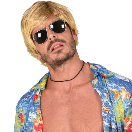 e-carnavalskleding-SYK Surfer pruik blond tropical danny