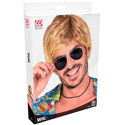 e-carnavalskleding-SYK Surfer pruik blond tropical danny