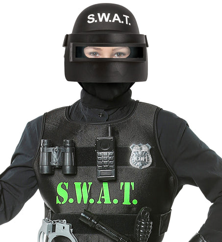 e-carnavalskleding-SYK S.W.A.T. Helm met vizier kind