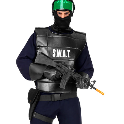 e-carnavalskleding-SYK S.w.a.t. holster met riem