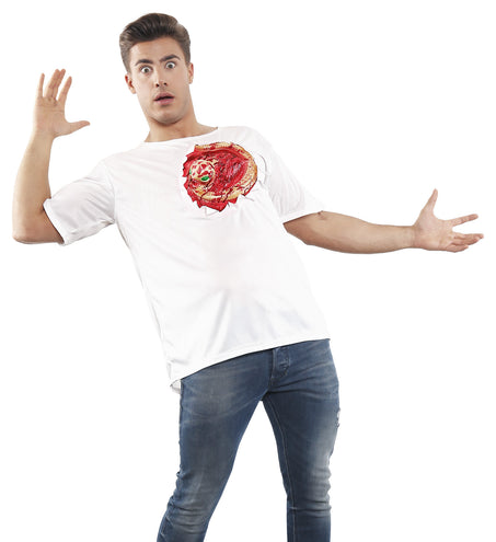 e-carnavalskleding-SYK T-shirt met open wond Alien