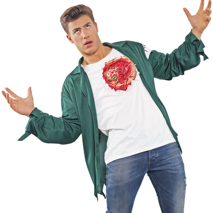 e-carnavalskleding-SYK T-shirt met open wond Alien