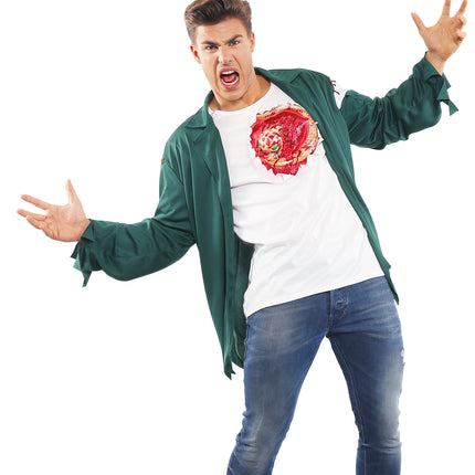 e-carnavalskleding-SYK T-shirt met open wond Alien