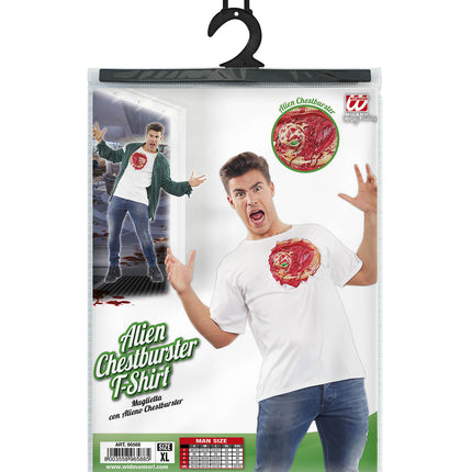 e-carnavalskleding-SYK T-shirt met open wond Alien