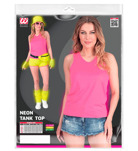 e-carnavalskleding-SYK Tanktop neon roze