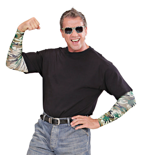 e-carnavalskleding-SYK Tattoo mouwen sleeve camouflage