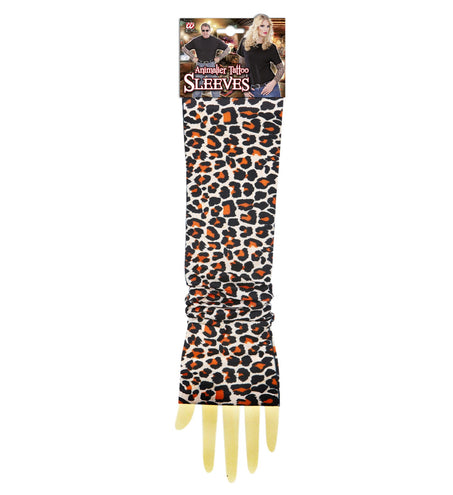 e-carnavalskleding-SYK Tattoo mouwen sleeve luipaard print