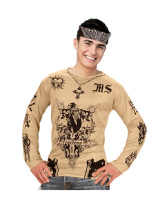 e-carnavalskleding-SYK Tattoo shirt voor party's