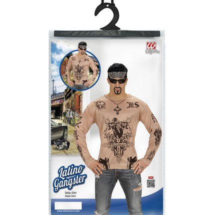e-carnavalskleding-SYK Tattoo shirt voor party's