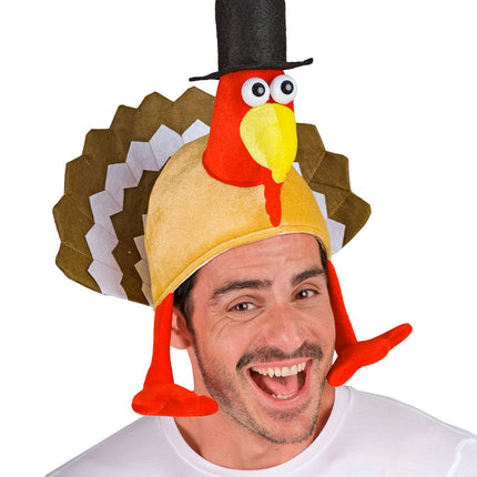 e-carnavalskleding-SYK Thanksgiving kalkoen hoed