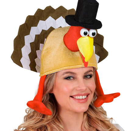 e-carnavalskleding-SYK Thanksgiving kalkoen hoed