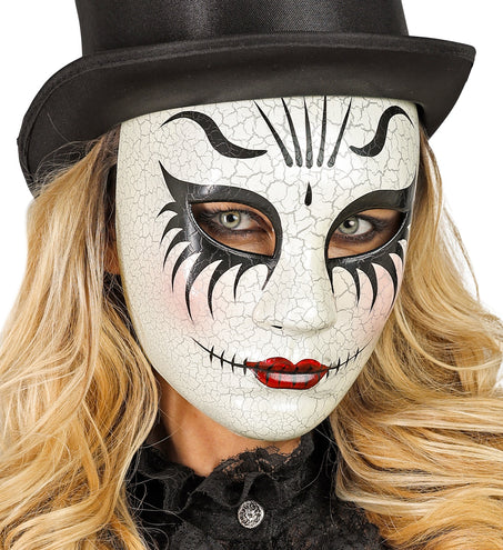 e-carnavalskleding-SYK Theater masker Craquelé