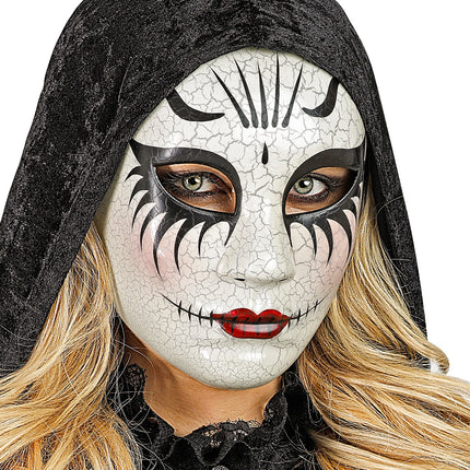 e-carnavalskleding-SYK Theater masker Craquelé