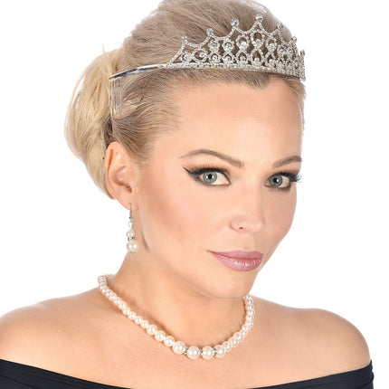 e-carnavalskleding-SYK Tiara koningin met strass