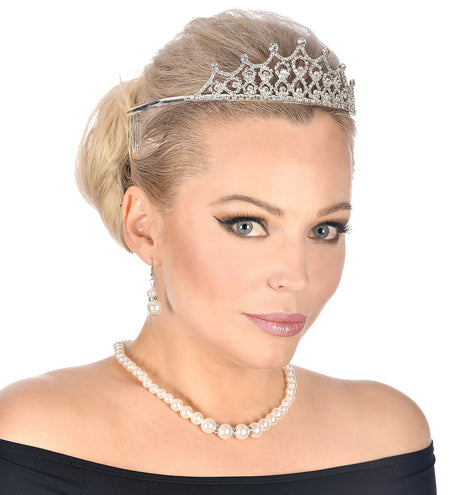 e-carnavalskleding-SYK Tiara koningin met strass