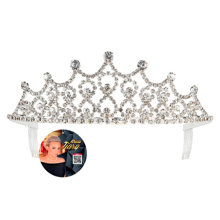 e-carnavalskleding-SYK Tiara koningin met strass