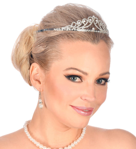 e-carnavalskleding-SYK Tiara met strass steentjes