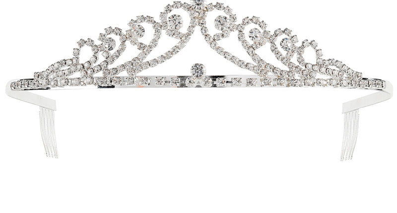 e-carnavalskleding-SYK Tiara met strass steentjes