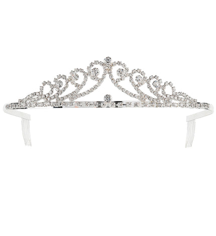 e-carnavalskleding-SYK Tiara met strass steentjes