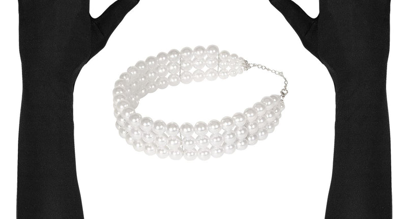 e-carnavalskleding-SYK Tiffany's set met parels