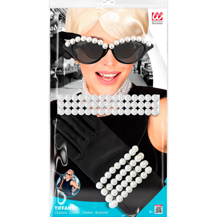 e-carnavalskleding-SYK Tiffany's set met parels