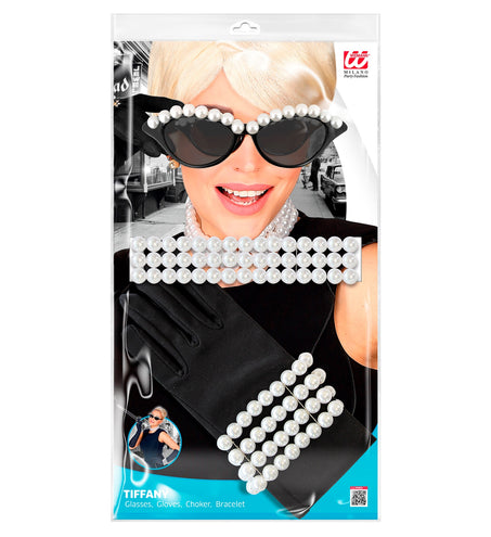 e-carnavalskleding-SYK Tiffany's set met parels