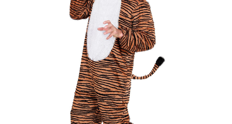 e-carnavalskleding-SYK Tijgerpak pluche unisex