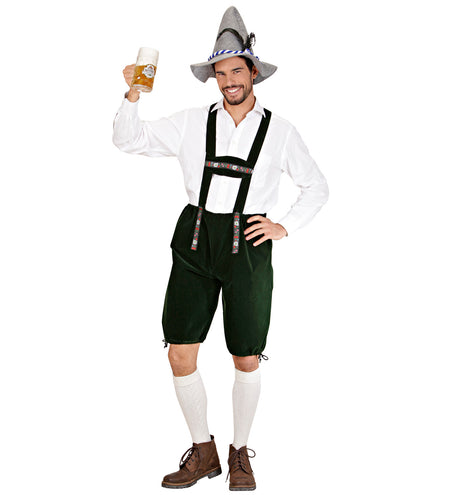 e-carnavalskleding-SYK Tiroler broek lederhose groen