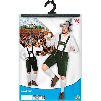 e-carnavalskleding-SYK Tiroler broek lederhose groen
