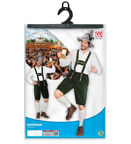 e-carnavalskleding-SYK Tiroler broek lederhose groen