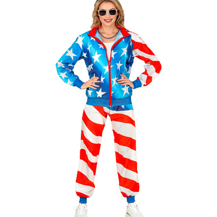 e-carnavalskleding-SYK Trainingspak Amerika