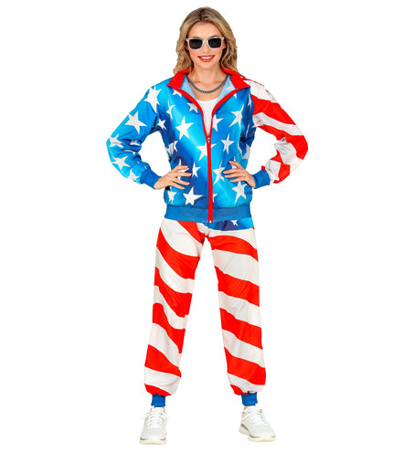 e-carnavalskleding-SYK Trainingspak Amerika