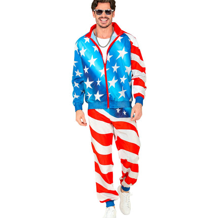e-carnavalskleding-SYK Trainingspak Amerika
