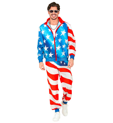 e-carnavalskleding-SYK Trainingspak Amerika