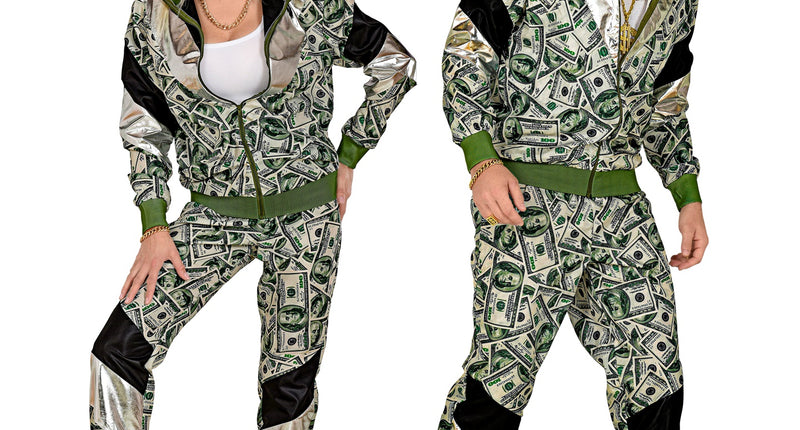 e-carnavalskleding-SYK Trainingspak dollar biljetten