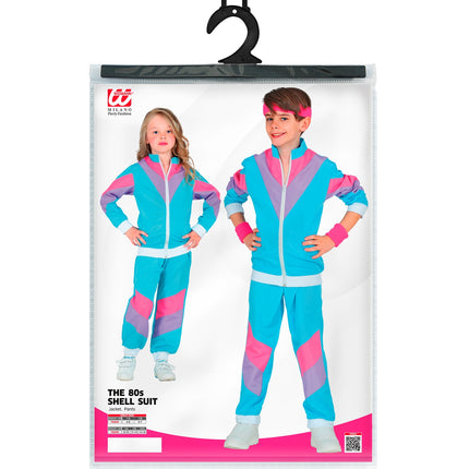 e-carnavalskleding-SYK Trainingspak jaren 80 blauw kinderen