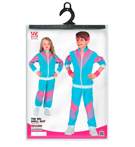 e-carnavalskleding-SYK Trainingspak jaren 80 blauw kinderen