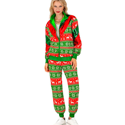 e-carnavalskleding-SYK Trainingspak kerst Julia