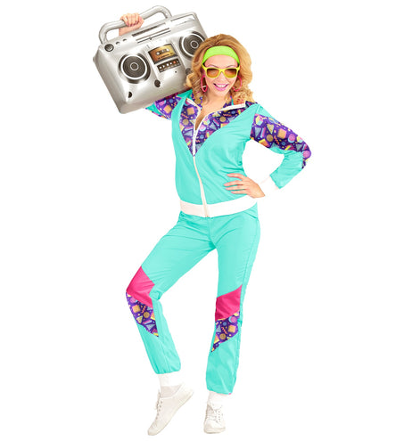 e-carnavalskleding-SYK Trainingspak  met print mint groen