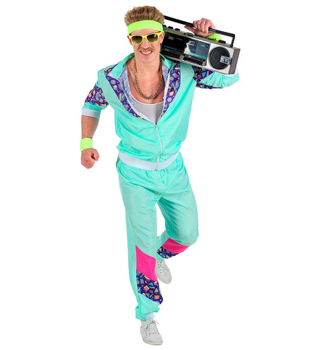 e-carnavalskleding-SYK Trainingspak  met print mint groen